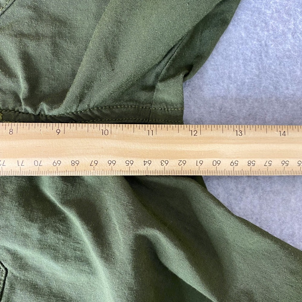 Anthropologie Maeve Green The Colette Wide Leg Linen Blend Crop Pants Size 23 - Picture 11 of 13